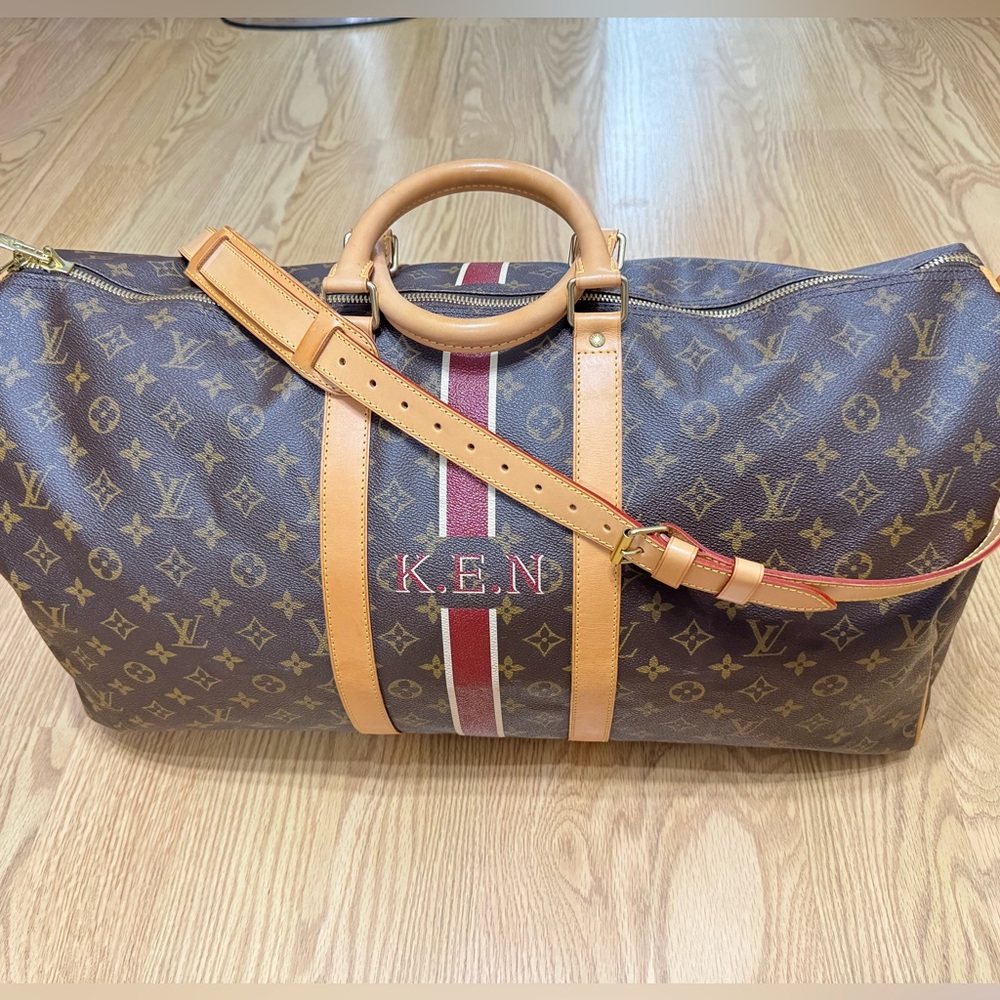 Louis Vuitton Keepall Bandouliere 55 Brown Monogram